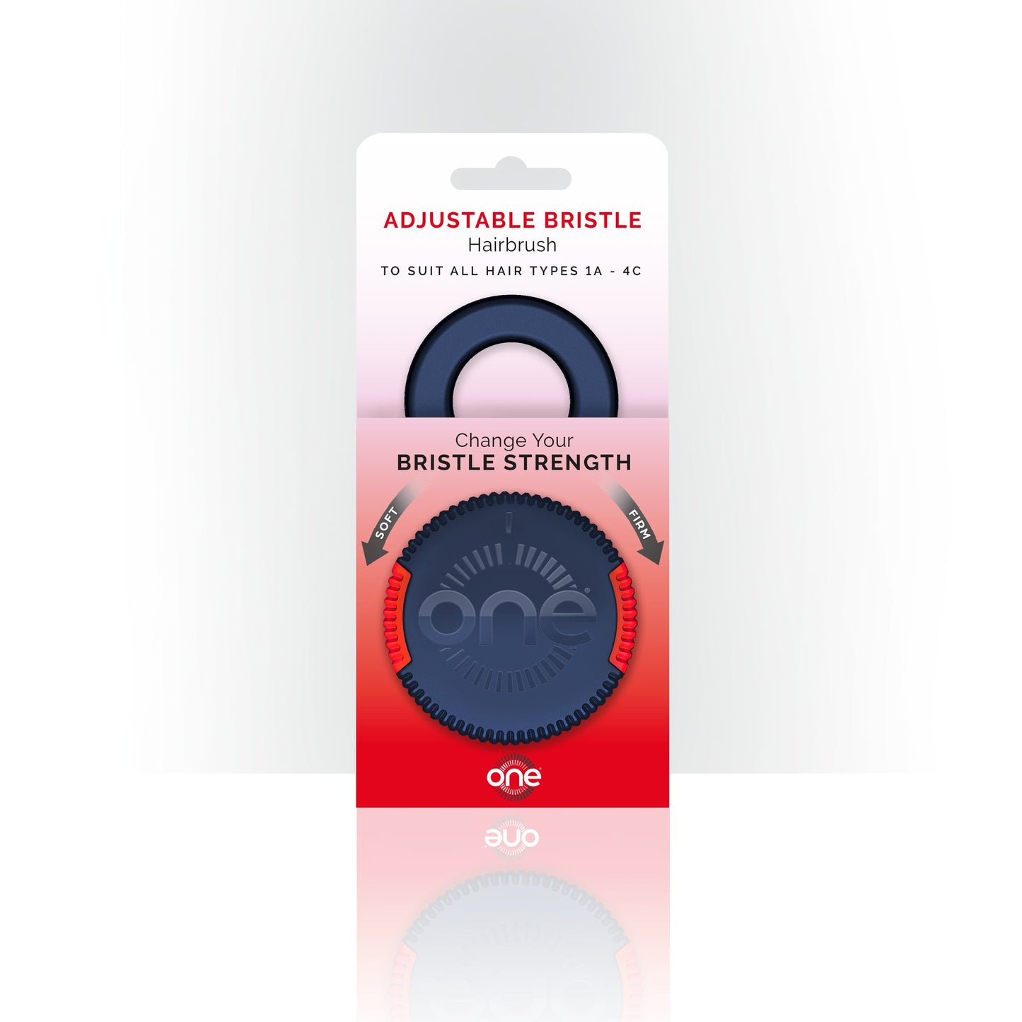 ONE Go - Blue, Compact, Travel friendly Hairbrush