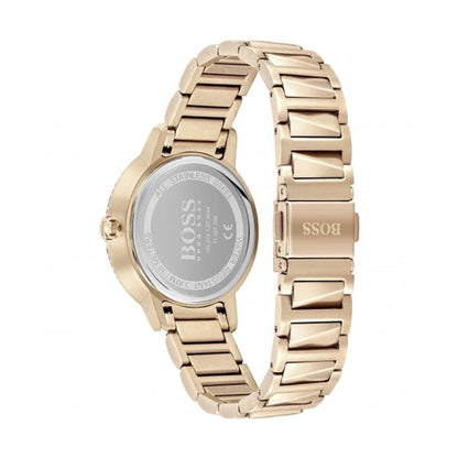 Hugo Boss Women's 1502540 Signature Rose Gold-Tone Stainless Steel Watch