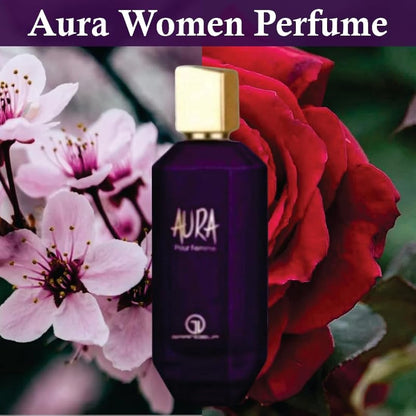 Aura Eau De Parfum for Women 100ml | Jasmine and Amber Fragrance| Aura Women Perfume Made in Dubai by Sapphire’s choice