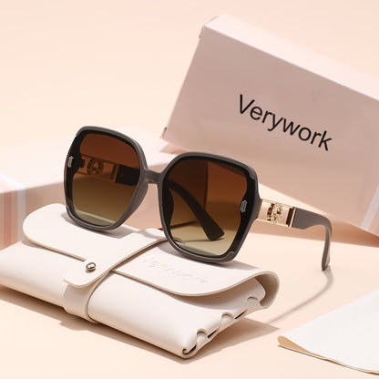 Verywork Women'S Classic Retro Rectangular Fashion Glasses