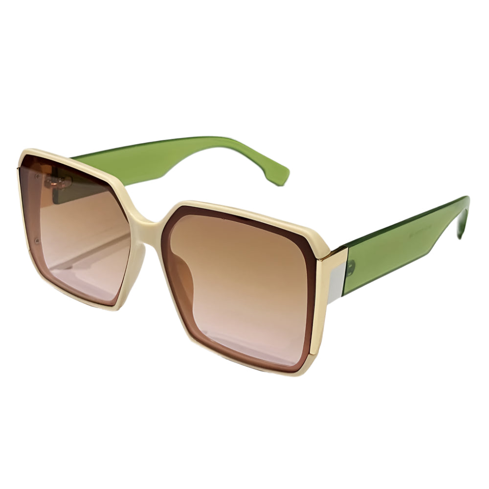 1 Pair of Oversized Frame Rectangular Fashionable Women's Glasses