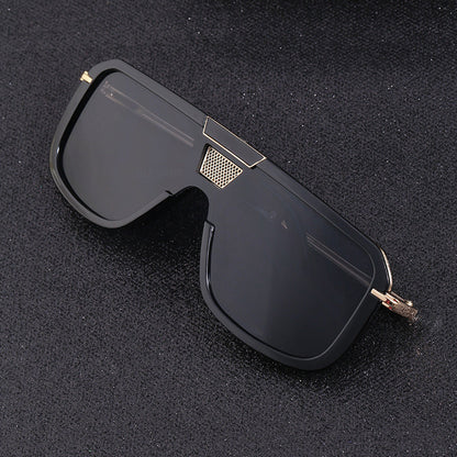 Retro Square Sun Men's European And American Large Frame Sunglasses Women