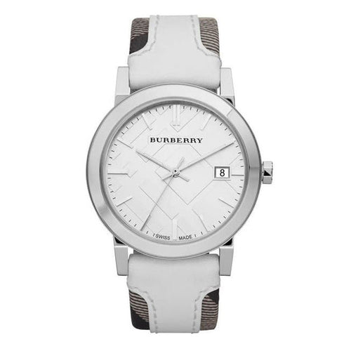 Burberry Ladies Watch The City Check White BU9019