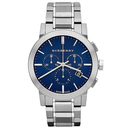 Burberry Men's Watch Chronograph The City 42mm Blue BU9363