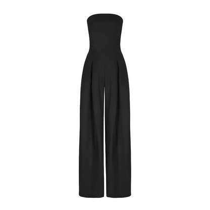 Rae - Elegant Strapless Jumpsuit with Wide Legs