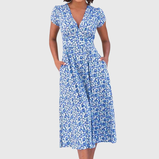 Kim - Floral Midi Dress