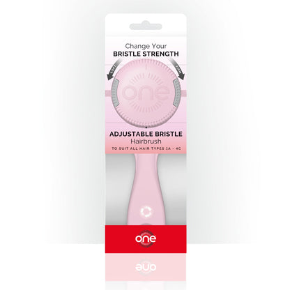 ONE Brush - Adjustable Bristle Hairbrush, Pink