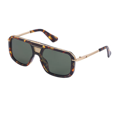 Retro Square Sun Men's European And American Large Frame Sunglasses Women