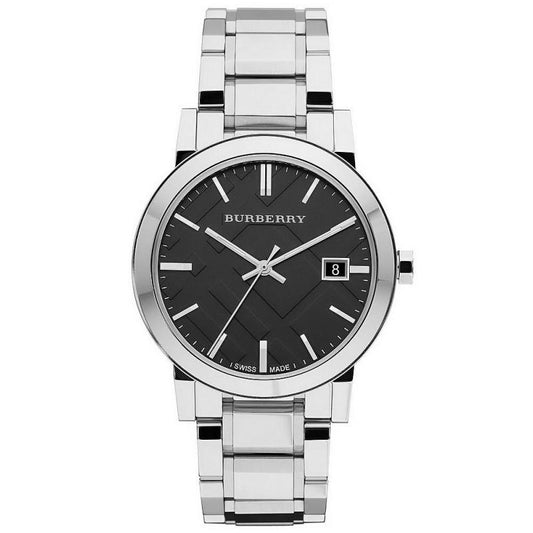 Burberry Unisex Watch The City 38mm Steel Black BU9001