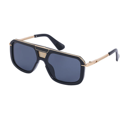 Retro Square Sun Men's European And American Large Frame Sunglasses Women