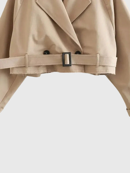 Claire | Cropped Trench Coat