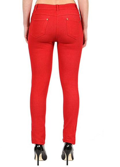 Ladies Women Skinny Stretch Jeggings Pants Plus Size Jeans Pockets UK 8-26 Size