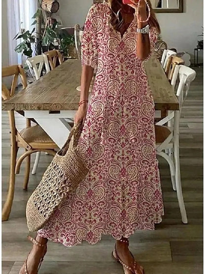Jessica - Boho Midi Dress